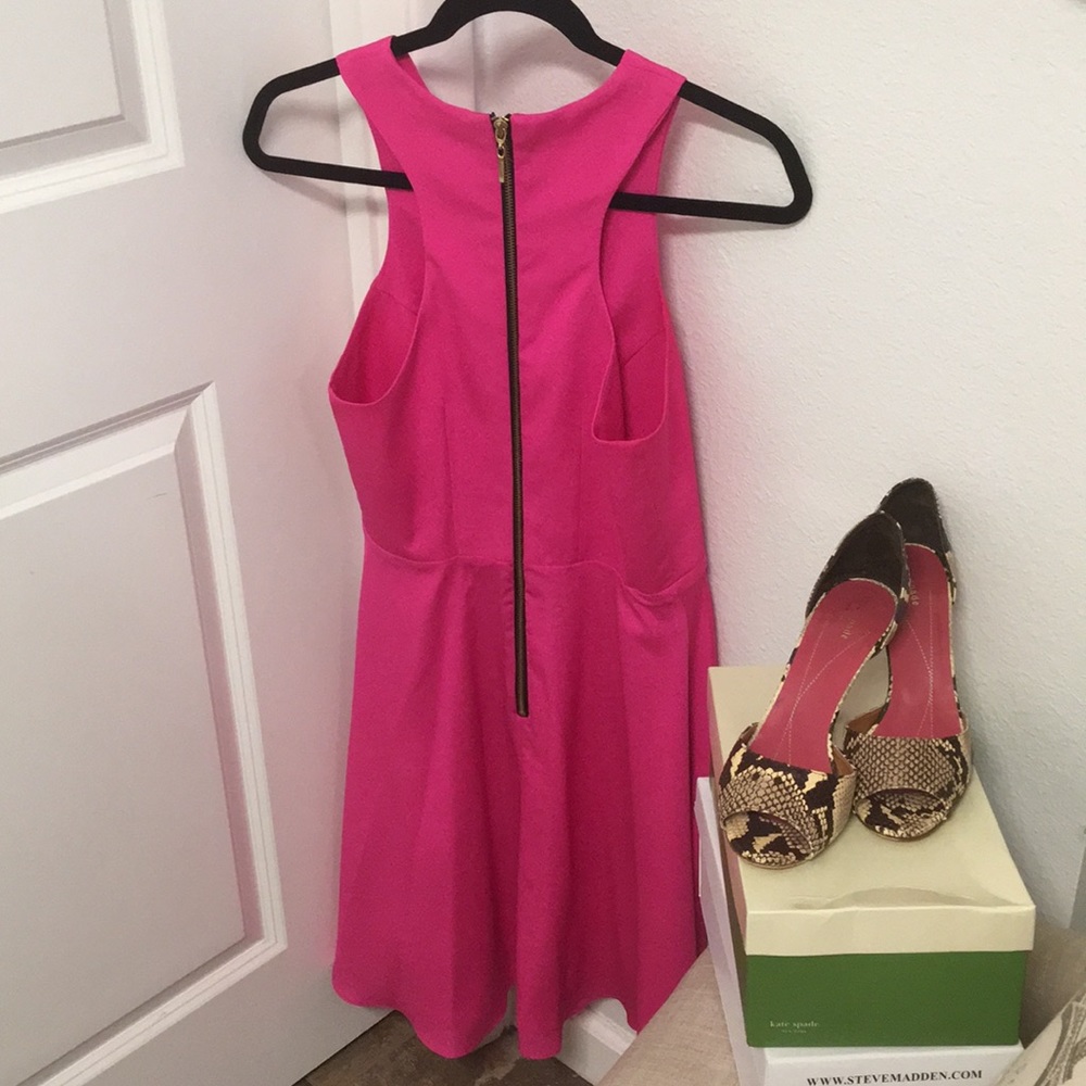 ✨ Moving sale 🚗- Stunning Naven hot pink halter skater dress, Size 2 - Picture 9 of 14